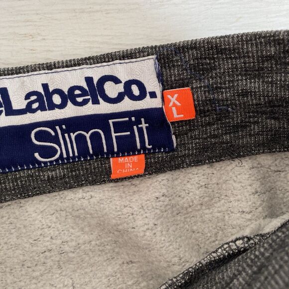 Superdry Orange Label Joggers Mens XL Gray Slim Fit Fleece Lined Sweatpants - Picture 11 of 11